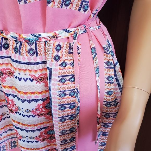 As U Wish Printed Sleeveless Pink Mini Dress 💕 - Picture 7 of 13
